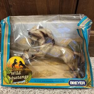 Breyer No. 751203 Grullo Charging Mustang With Dun Foal